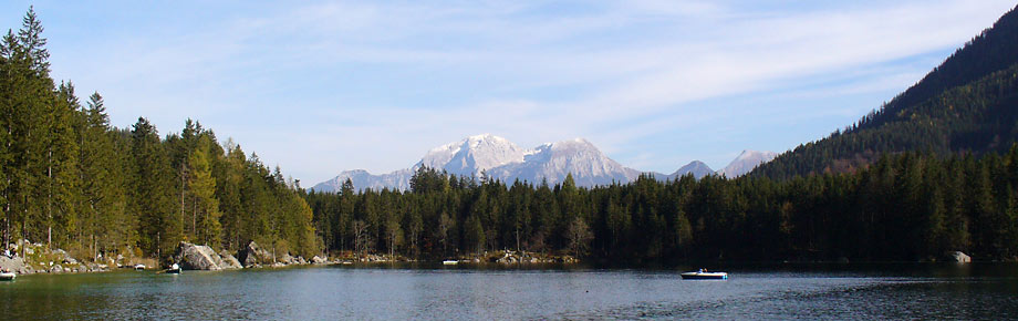 Der Hintersee in Ramsau bei Berchtesgaden.